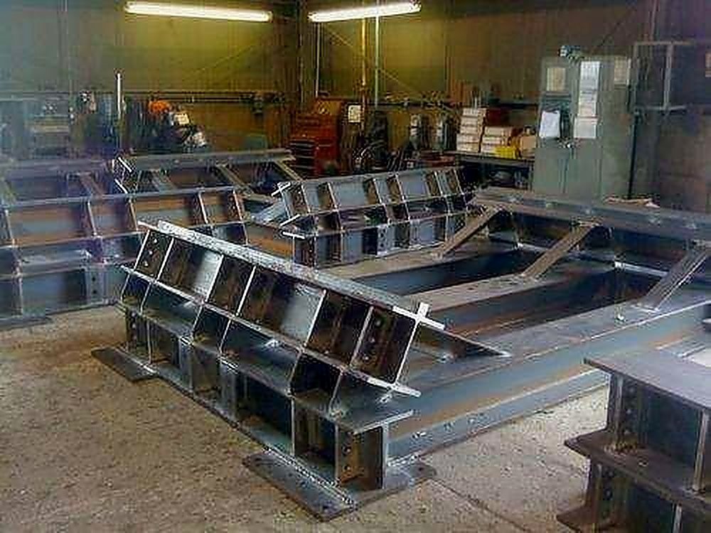 Structural fabrication work in progress